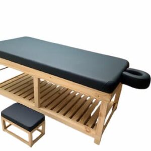 CAMILLA FIJA PREMIUM DE MADERA NO RECLINABLE. PERSONALIZADA